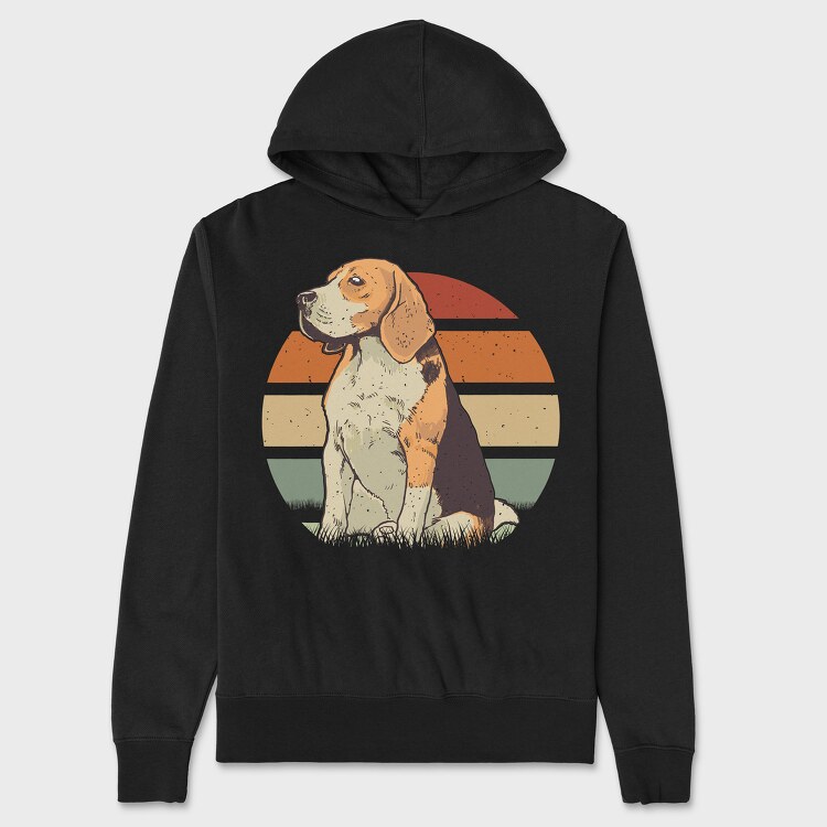 Beagle Sunset, Унисекс Мъжко Суичър