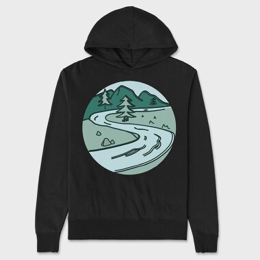 Nature Scenery 4, Unisex Men's Hoodie