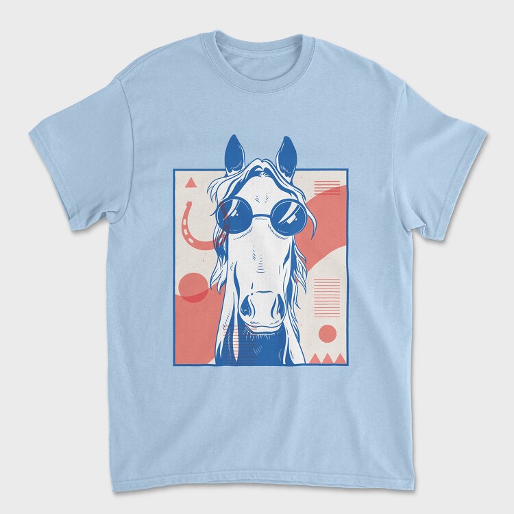 Cool Horse, Unisex Men's T-Shirt