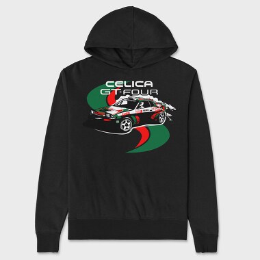 Unisex Men's Hoodie, Celica GT-Four