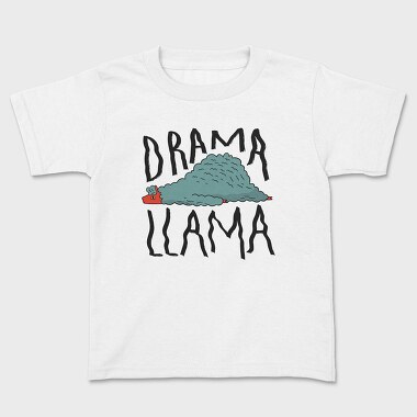 Drama Llama, Kids' T-Shirt