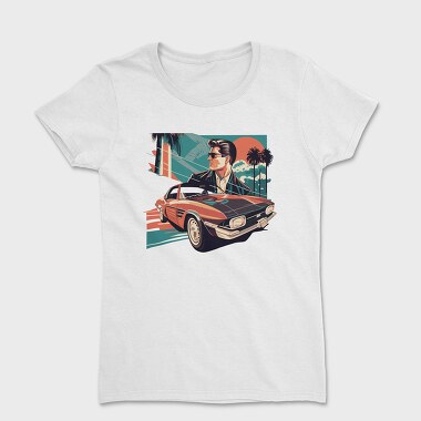 Women's T-Shirt, Auto Classic Luxury Landscape Palms