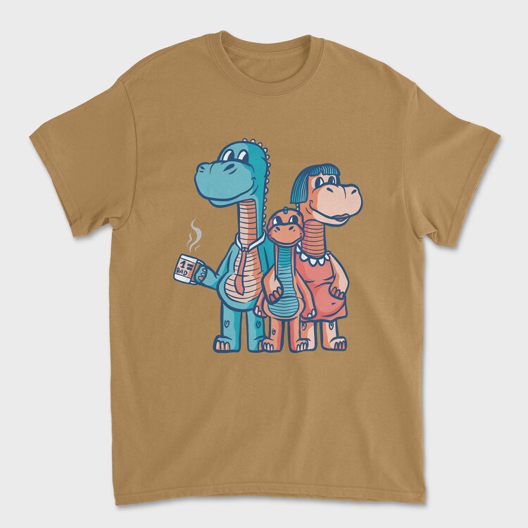 Dinosaur Family, Unisex Men's T-Shirt