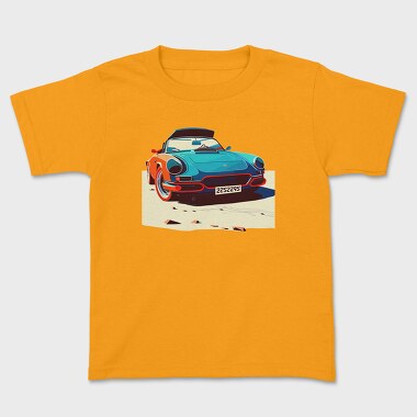 Bauhaus Inspired Classic Sports Car, Kids' T-Shirt