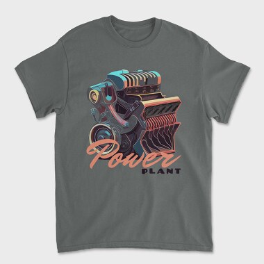 Унисекс Мъжка Тениска, Car Engine Power Plant
