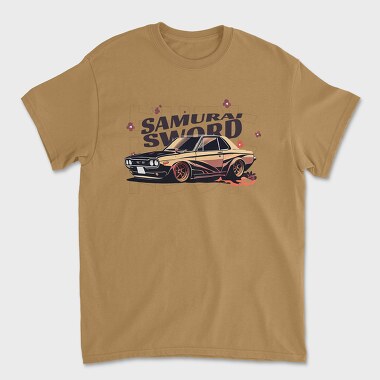 Car Jdm Japan Samurai Sword Flowers, Unisex Men's T-Shirt