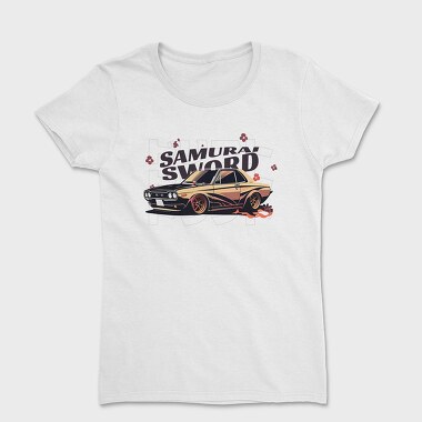 Car Jdm Japan Samurai Sword Flowers, Women's T-Shirt