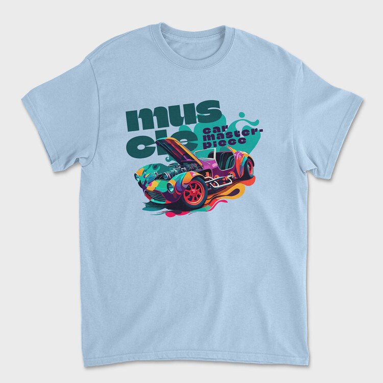 Car Modified Engine Colorful, Unisex Men's T-Shirt