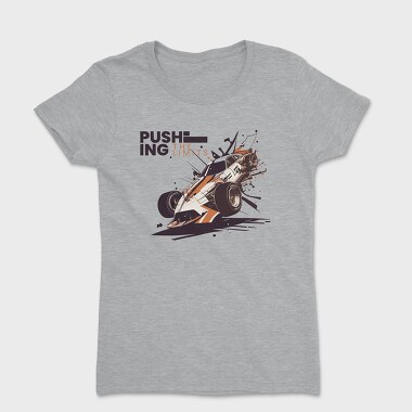 Car Racing Crashed, Women's T-Shirt