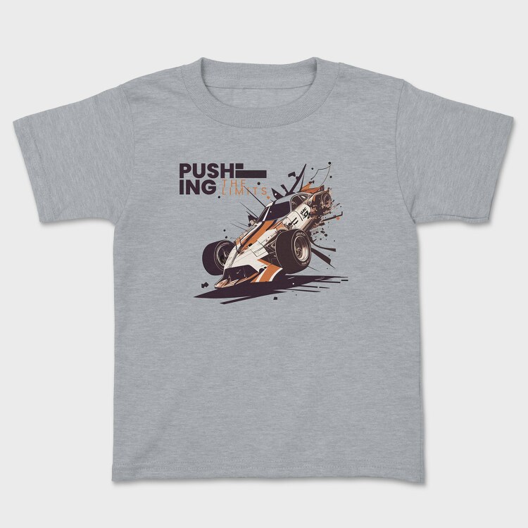 Car Racing Crashed, Kids' T-Shirt