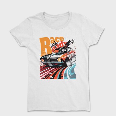 Classic Racing Car Comic, Women's T-Shirt