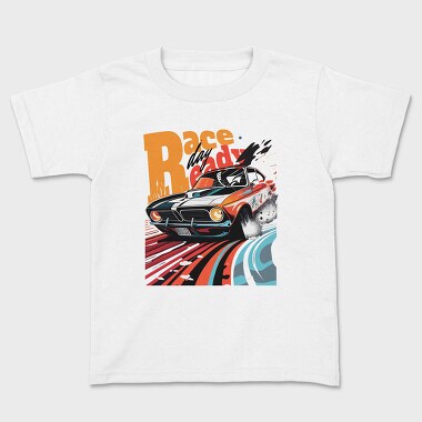Classic Racing Car Comic, Kids' T-Shirt