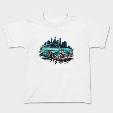 Custom Lowrider Car Wheels Luxury, Kids' T-Shirt