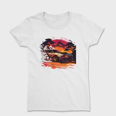 Customized Japanese Car Mountain Tree, Women's T-Shirt