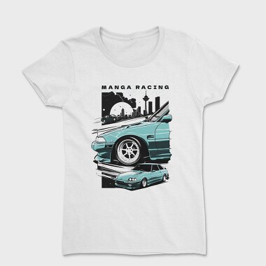 Drifting Japanese Cars Customized Moon City, Дамска Тениска