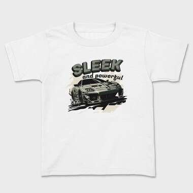Kids' T-Shirt, Elegant Powerful Super Sports Car