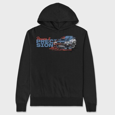 Power and Precision Personalized Car, Unisex Men's Hoodie