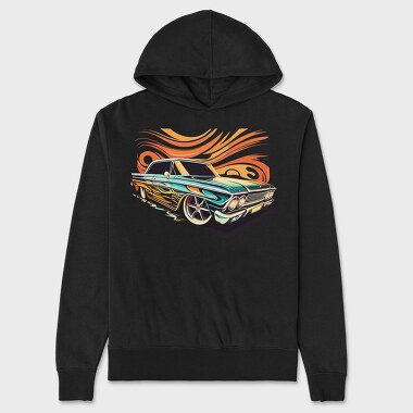 Luxury Rims Custom Lowrider Car, Unisex Men's Hoodie