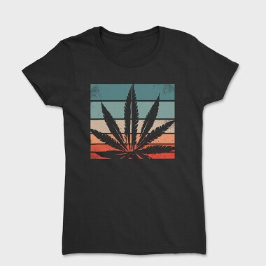 Дамска Тениска, Cannabis Retro Design