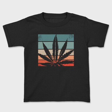 Cannabis Retro Design, Kids' T-Shirt