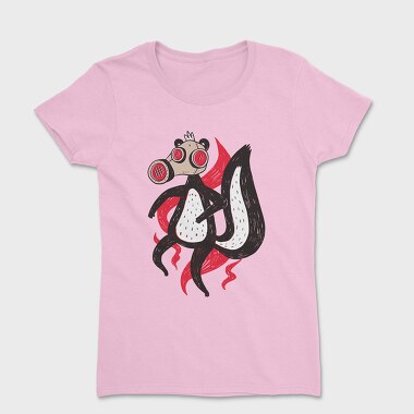 Skunk With Gas Mask, Women's T-Shirt