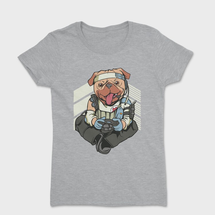 Gamer Pug, Дамска Тениска