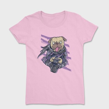 Pug Gamer Ninja, Women's T-Shirt