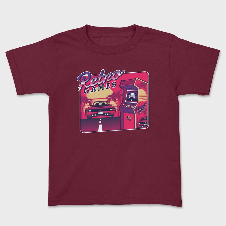 Retro Games, Kids' T-Shirt