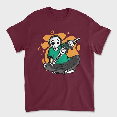 Gamer Skeleton, Unisex Men's T-Shirt