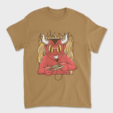 Devil Gamer, Unisex Men's T-Shirt