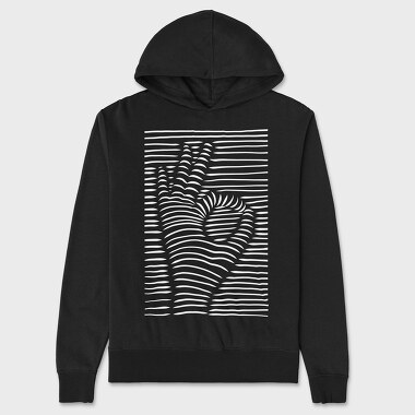 Ok Symbol 3d, Unisex Men's Hoodie