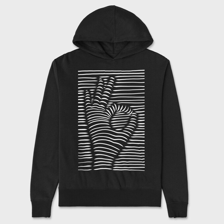 Ok Symbol 3d, Unisex Men's Hoodie