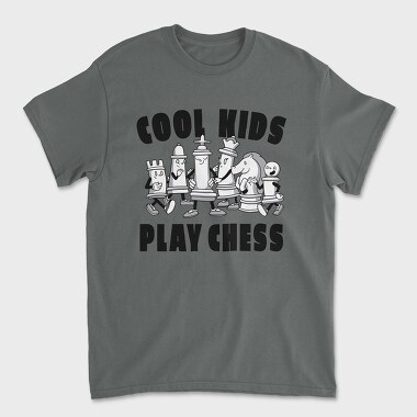 Chess Cartoon, Unisex Men's T-Shirt