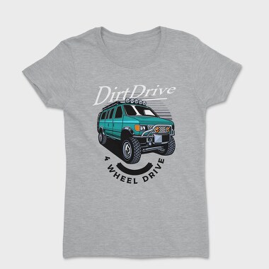 4 Wheel Drive Car, Дамска Тениска