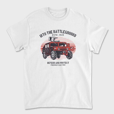 Hummer Defend and Protect 1945, Унисекс Мъжка Тениска