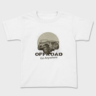 Offroad Go Anywhere Jeep, Kids' T-Shirt
