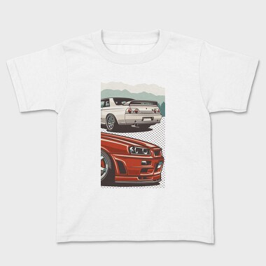 Skyline Front Back, Kids' T-Shirt
