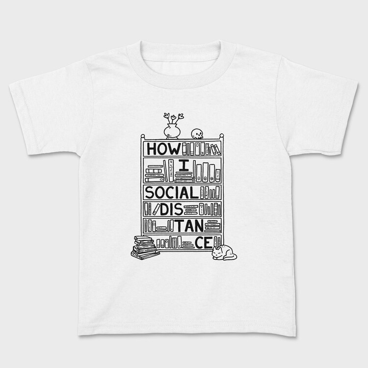 How I Social Distance, Kids' T-Shirt