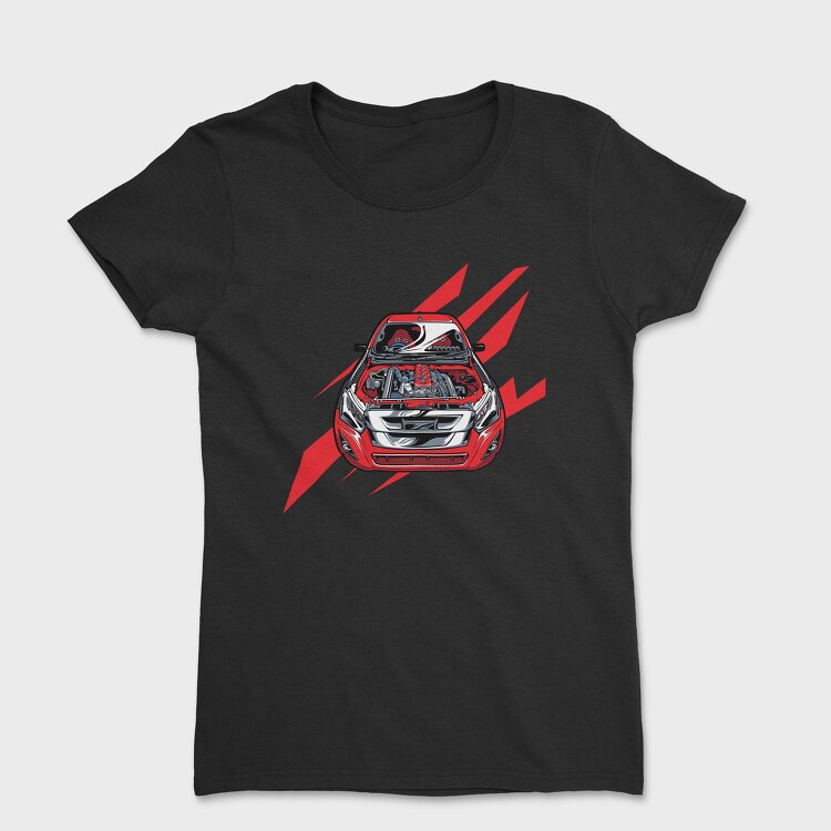 Motor Detail Red Car, Women's T-Shirt