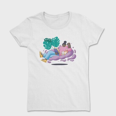 Girl Reading, Women's T-Shirt