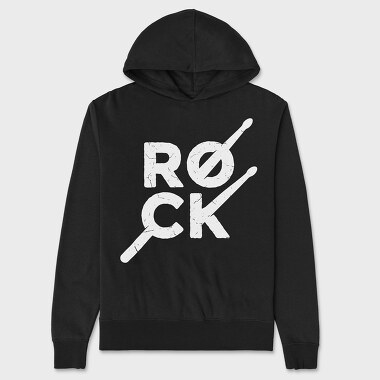 Unisex Men's Hoodie, Rock Grunge