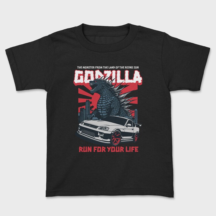 Godzilla Gtr Skyline, Kids' T-Shirt