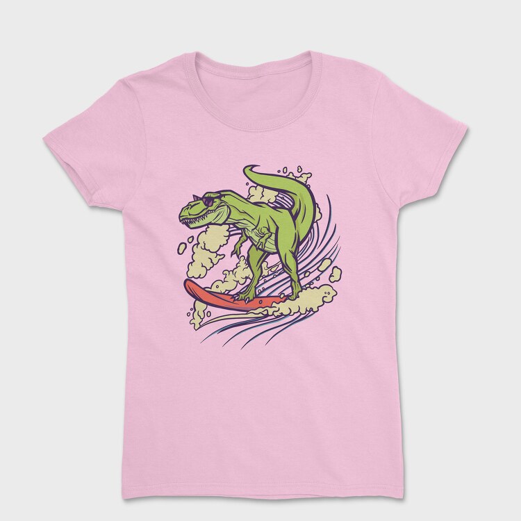 Dinosaur Surfing, Women's T-Shirt