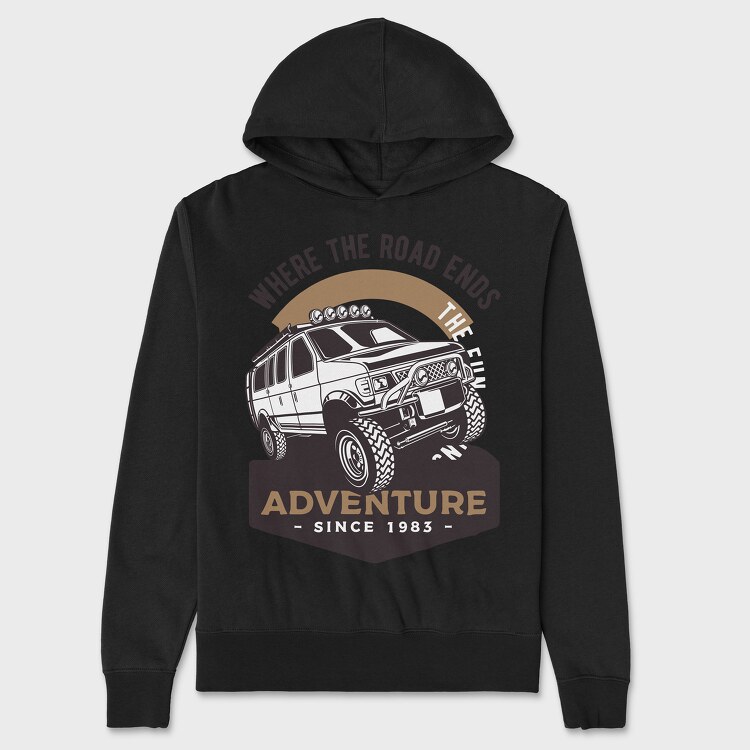 Off Road Van 0, Unisex Men's Hoodie