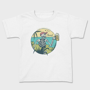 Cheers Skull, Kids' T-Shirt