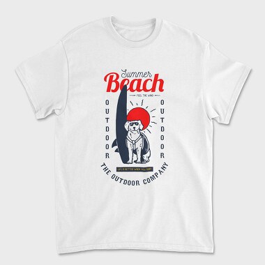 Dog Surf, Unisex Men's T-Shirt