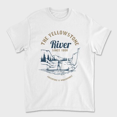 River Adventure, Unisex Men's T-Shirt