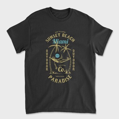 Skull Beach, Unisex Men's T-Shirt