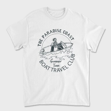 Speed Boat, Unisex Men's T-Shirt