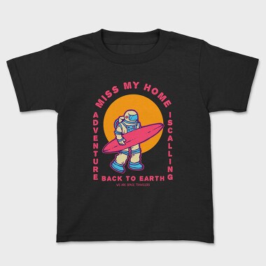 Astro Surfing, Kids' T-Shirt